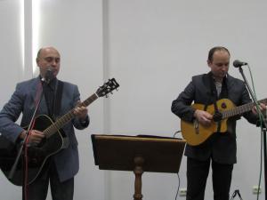 В Щомыслице послужили верующие из Минска